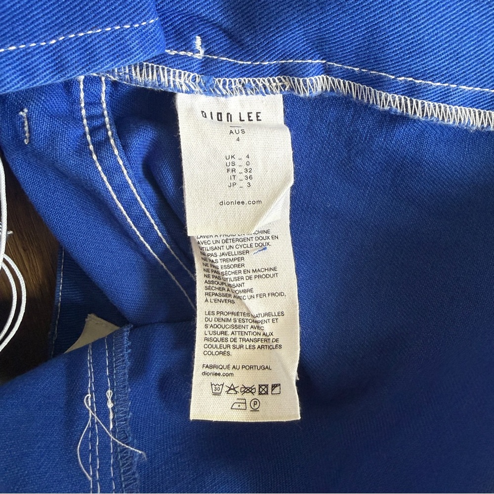 Dion Lee Blue Denim Corset & Mini Skirt Set AUS 4 US 0 - Picture 6 of 10